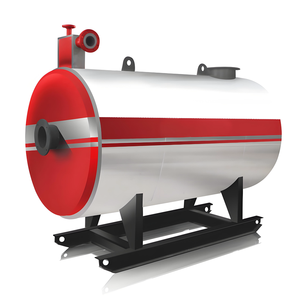 Industrieller horizontaler Thermoölkessel Typ 1400 kW Leistung, für Öl- und Gasbrennstoffe